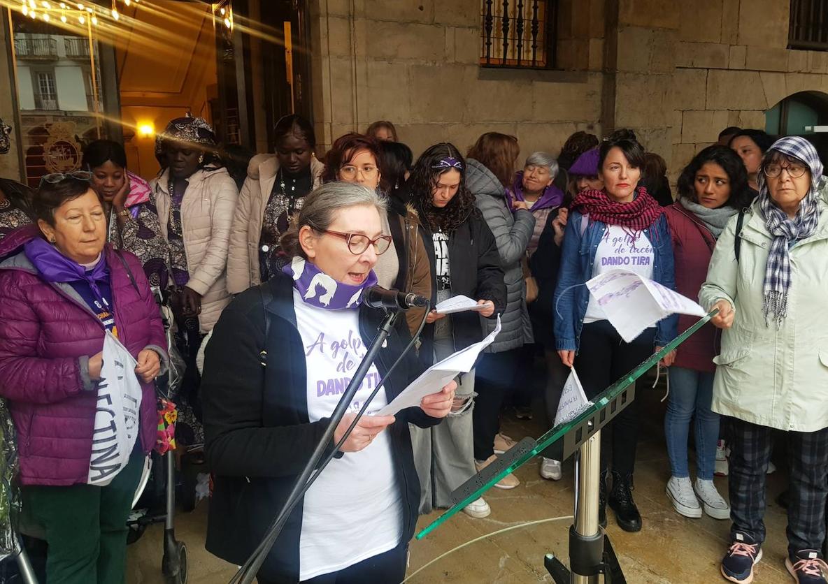 Mensajes reivindicativos por el Día de la Mujer.