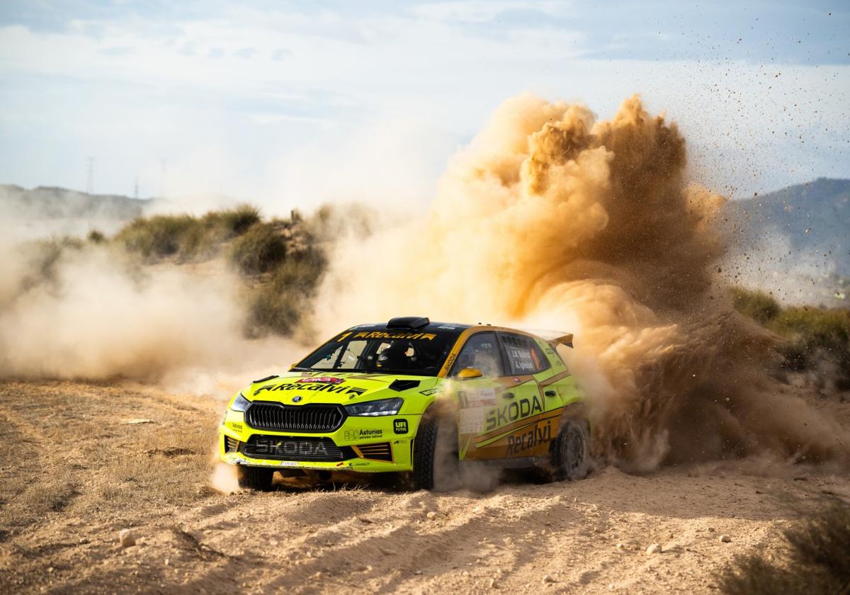 El Skoda Fabia RS Rally2 de 'Cohete' y Pin en Lorca.