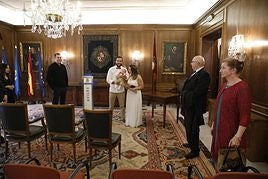 Una boda celebrada el año pasado en el salón de recepciones del Ayuntamiento.