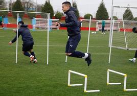 Entrenamiento del Sporting (11/03/2024)