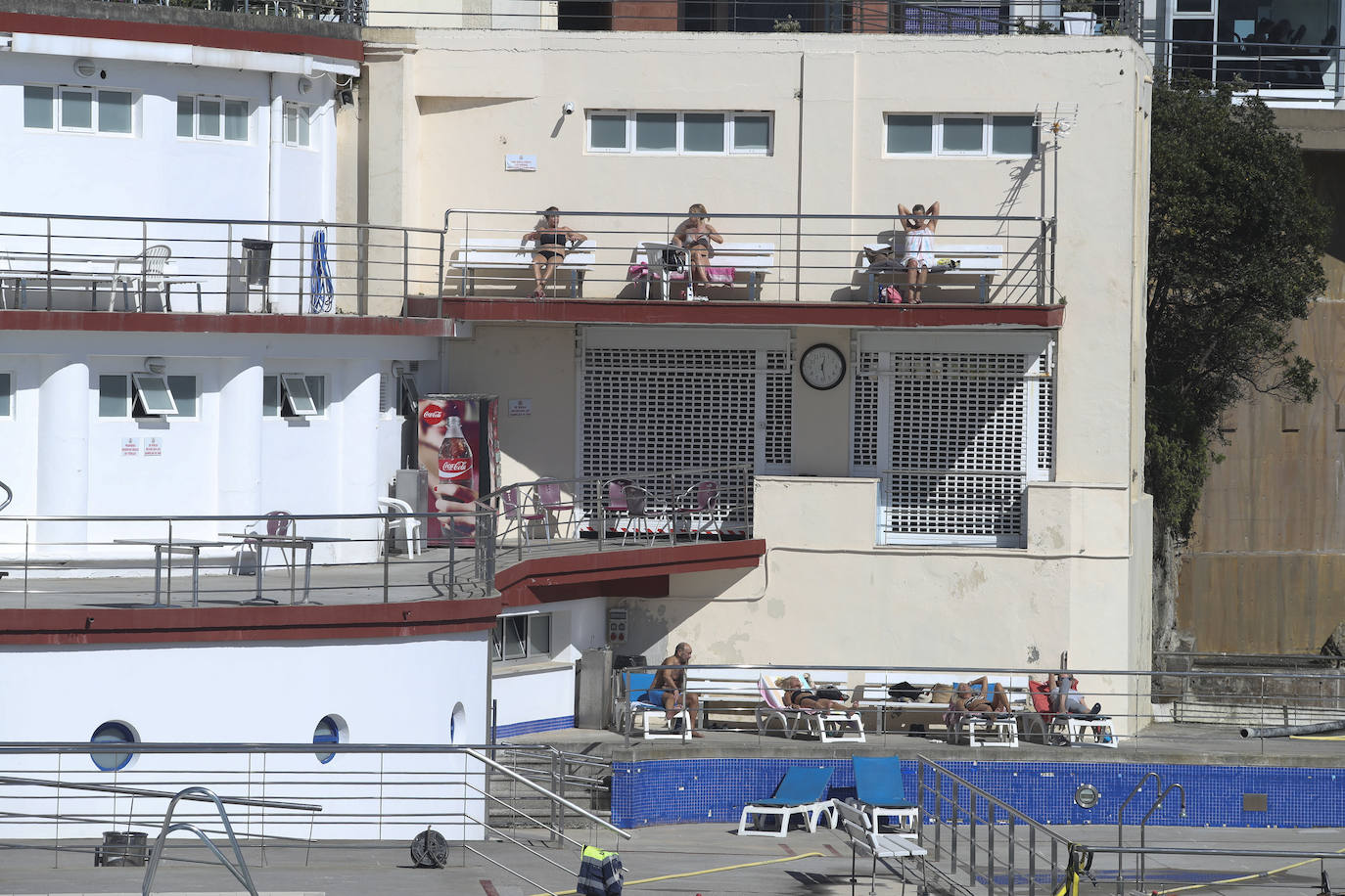 Las obras en el Club de Regatas de Gijón