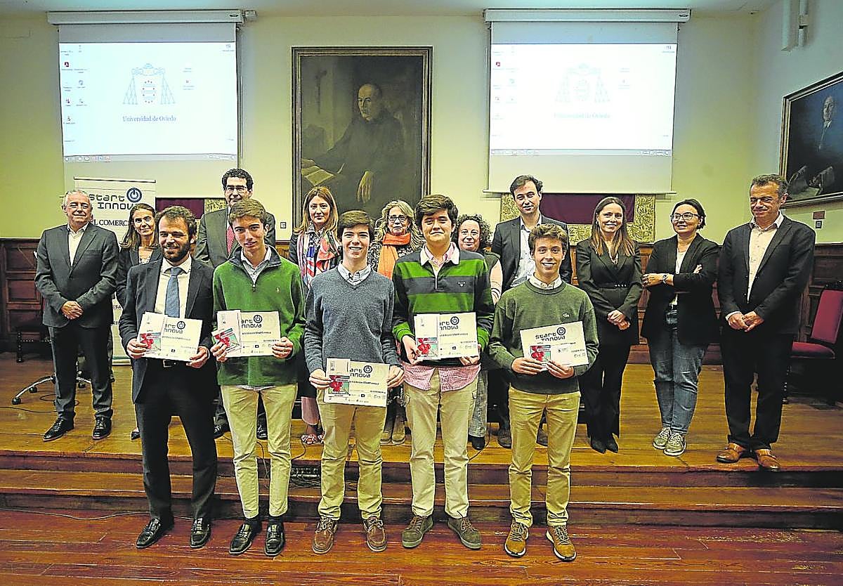 El equipo de Los Robles que venció en la décima edición de STARTinnova.