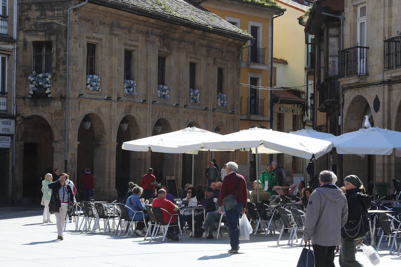 Sol y veinte grados en un jueves primaveral en Asturias