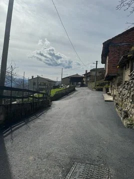 El pueblo de El Cantu, con el nuevo asfaltado.
