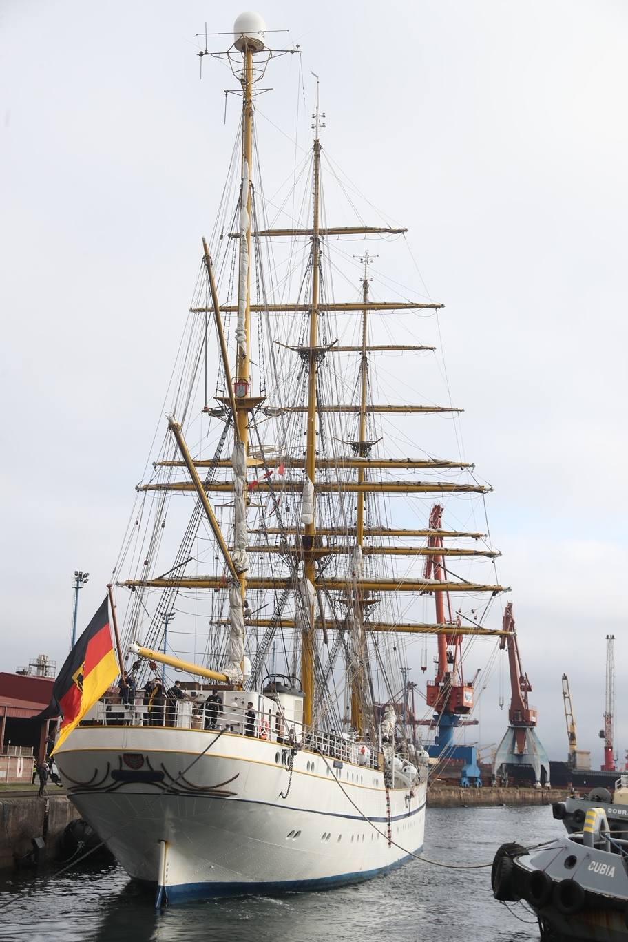 El buque escuela alemán &#039;Gorch Fock&#039; llega a Gijón