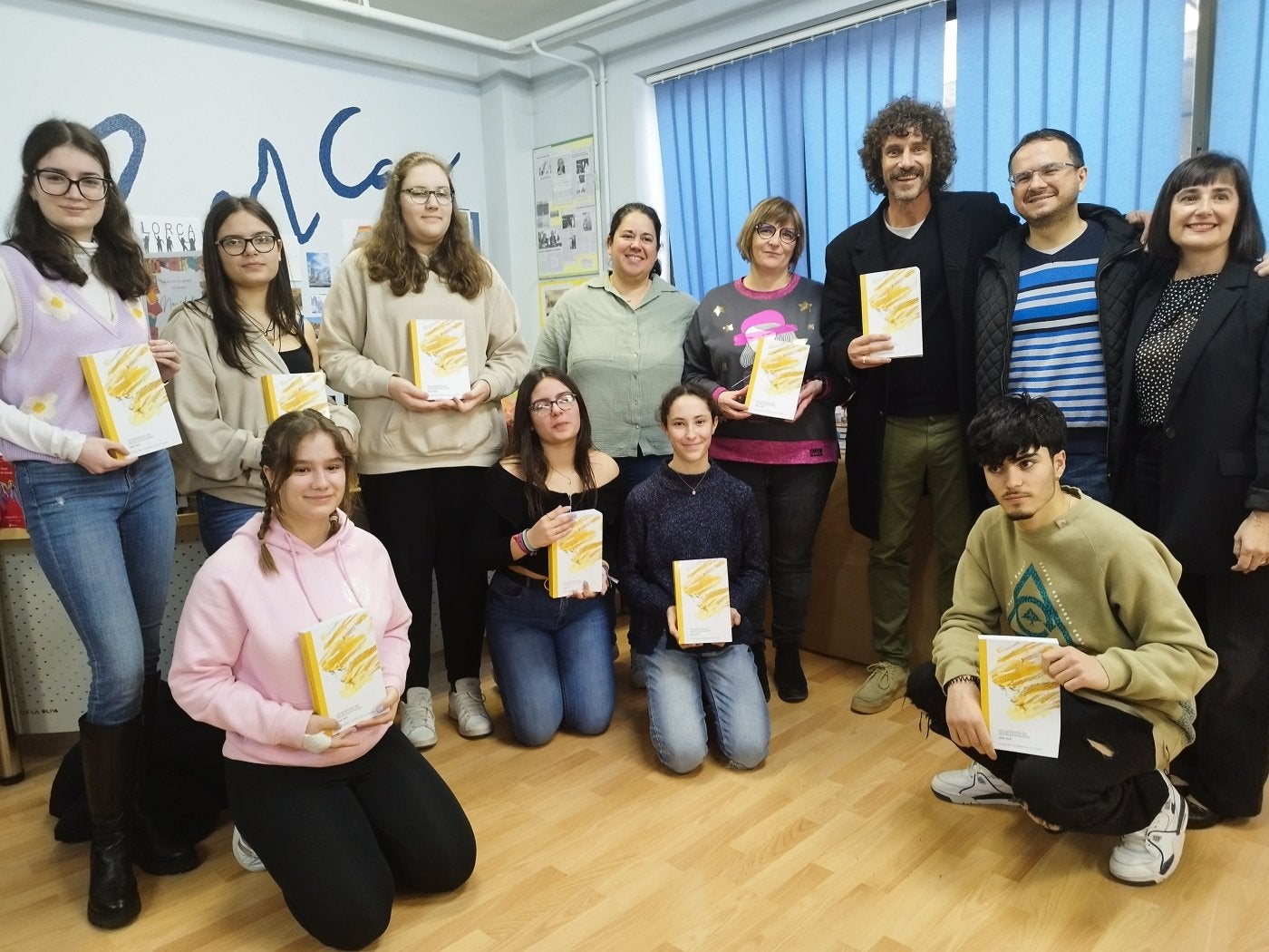 Los alumnos premiados en Llanera.