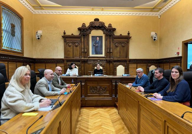 Junta de portavoces de los partidos políticos de Gijón.