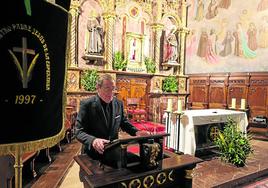 La lectura del Vía Crucis de Gerardo Diego, ayer en San Antonio de Padua.