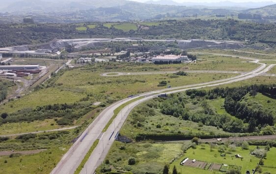 Zona donde se ha desarrollado la primera fase de la Zona de Actividades Logísticas e Industriales de Asturias (ZALIA).