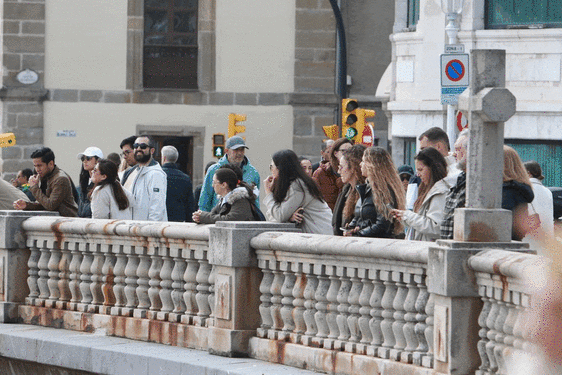 Turistas en Gijón, Oviedo y Avilés.