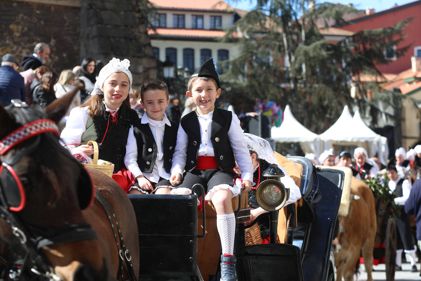 Todas las fotos del desfile de carrozas de las fiestas de El Bollo de Avilés