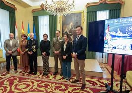 Presentación de la jura de bandera en el Ayuntamiento de Gijón.