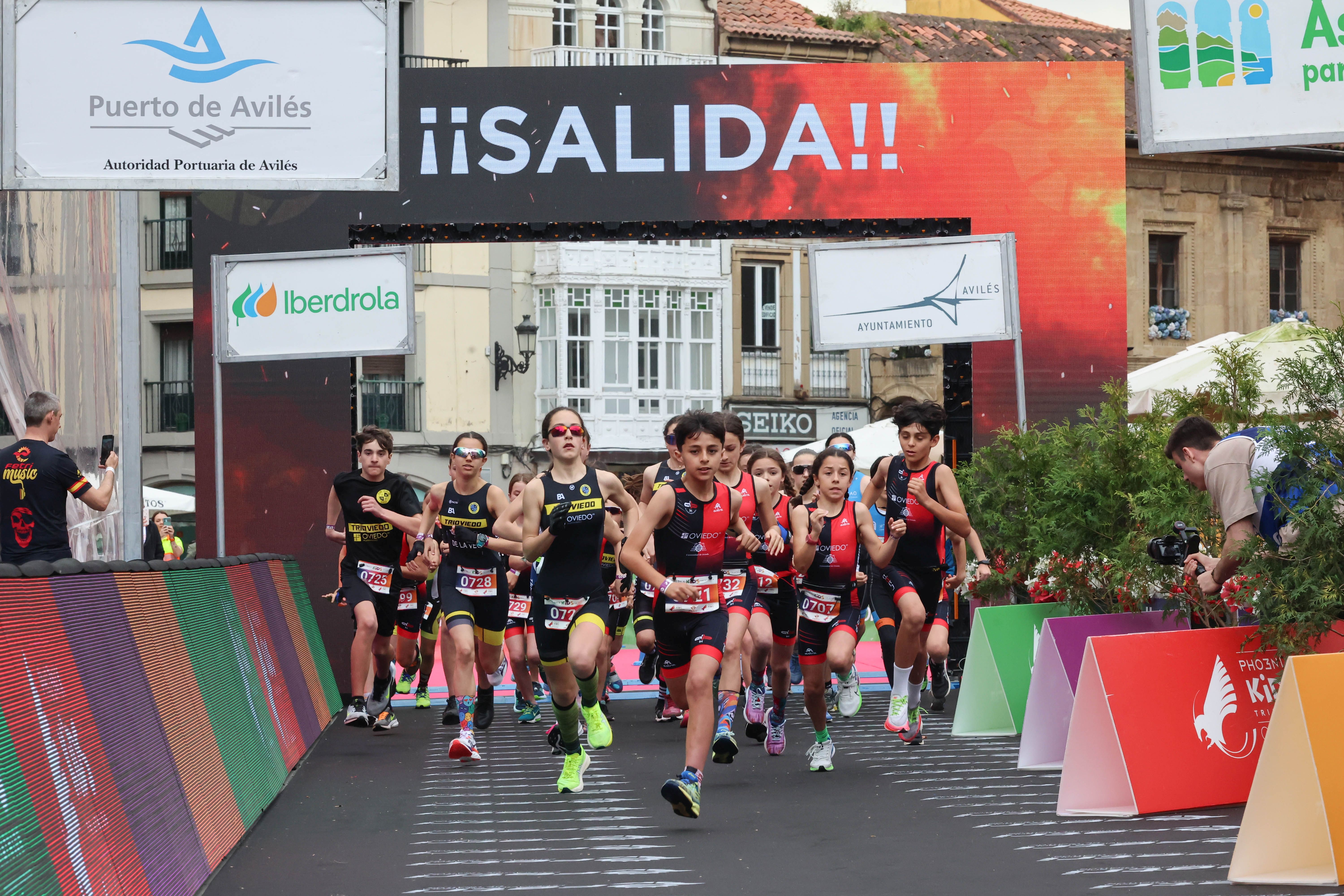 Las imágenes que deja la primera jornada del Duatlón en Avilés