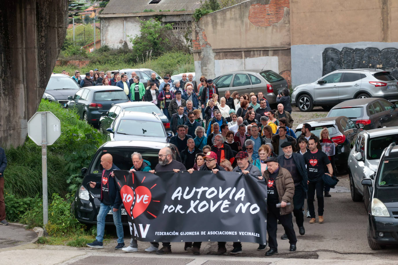 Así fue la movilización vecinal por el vial de Jove