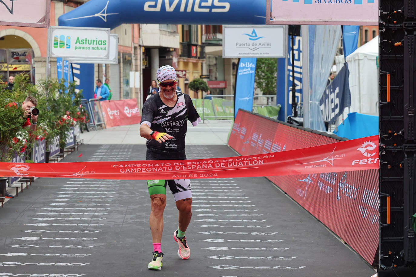 María Varo y Javier Martín vencen en el Nacional de Duatlón en Avilés