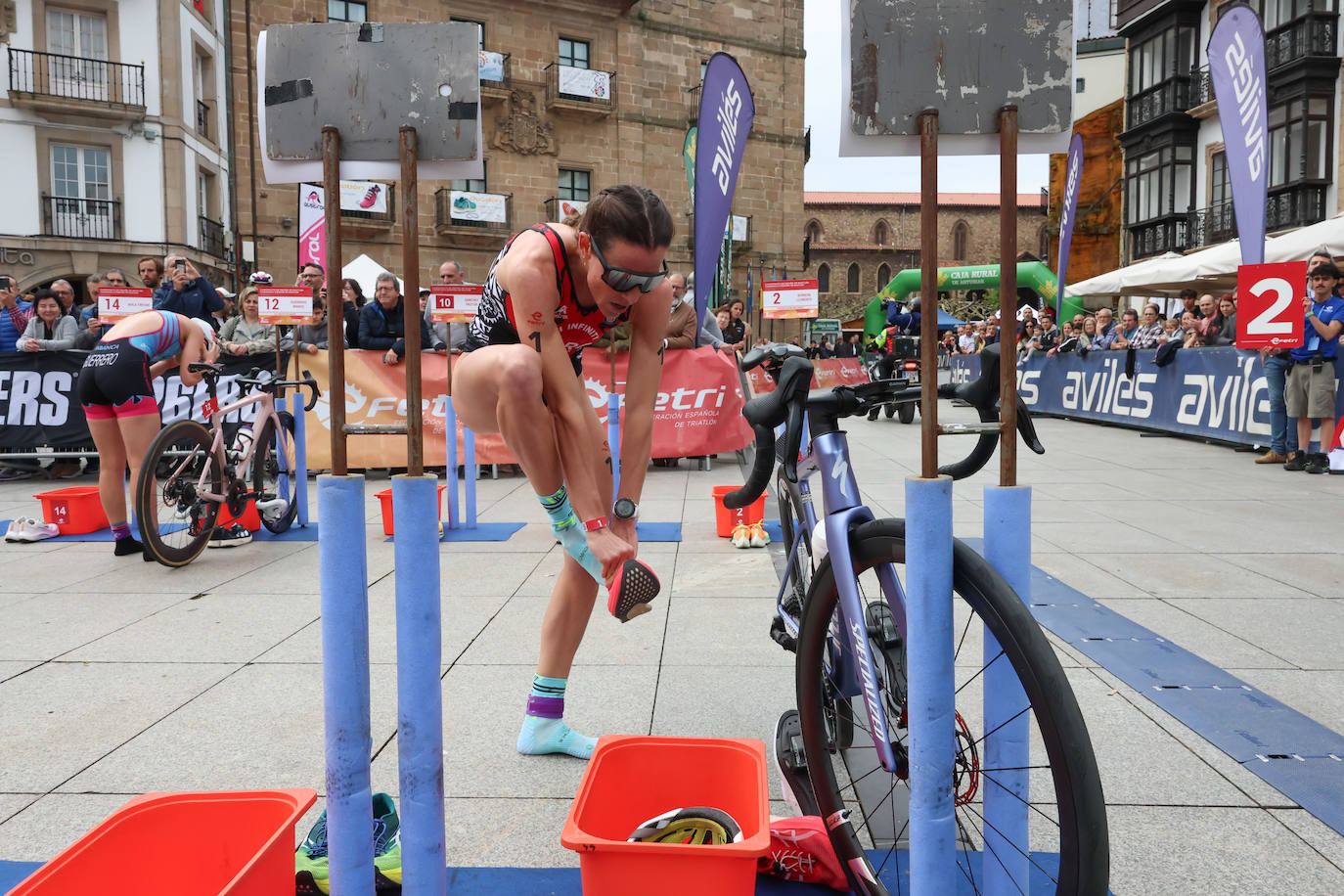 María Varo y Javier Martín vencen en el Nacional de Duatlón en Avilés