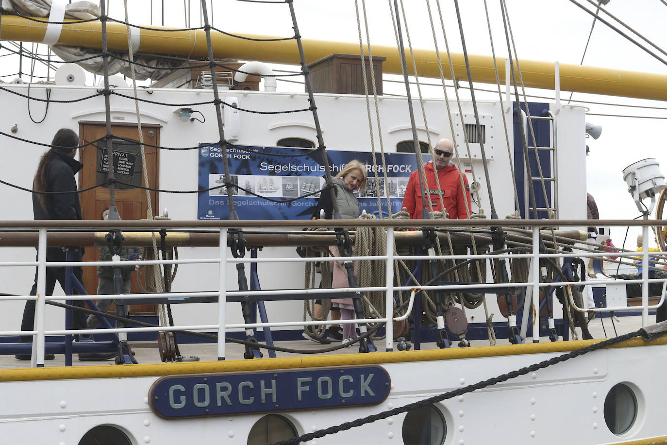 Gijón se despide del buque &#039;Gorch Fock&#039;