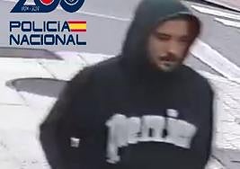 Imagen del atracador distribuida por la Policía Nacional.