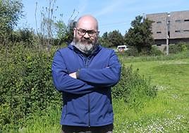 Xurde Lains en el punto donde se situaría el vial de Jove.