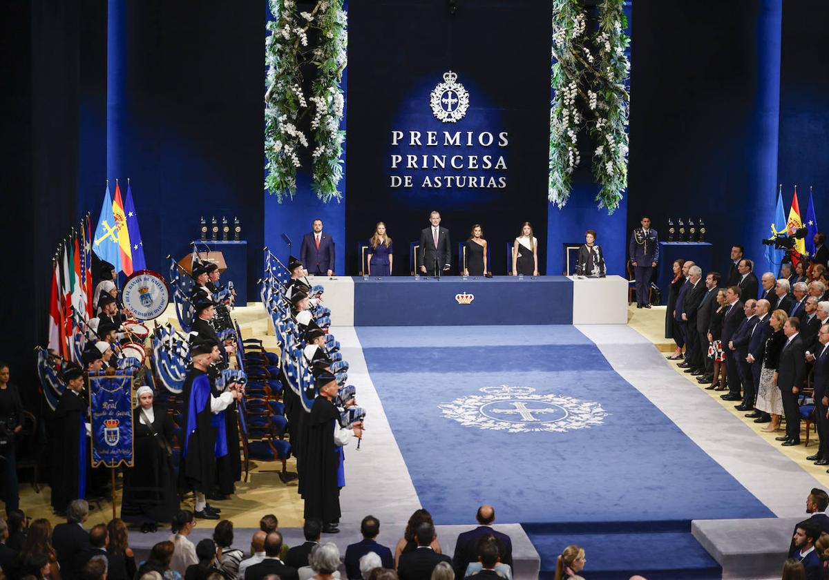 El acto de entrega de los Premios Princesa de Asturias 2023.