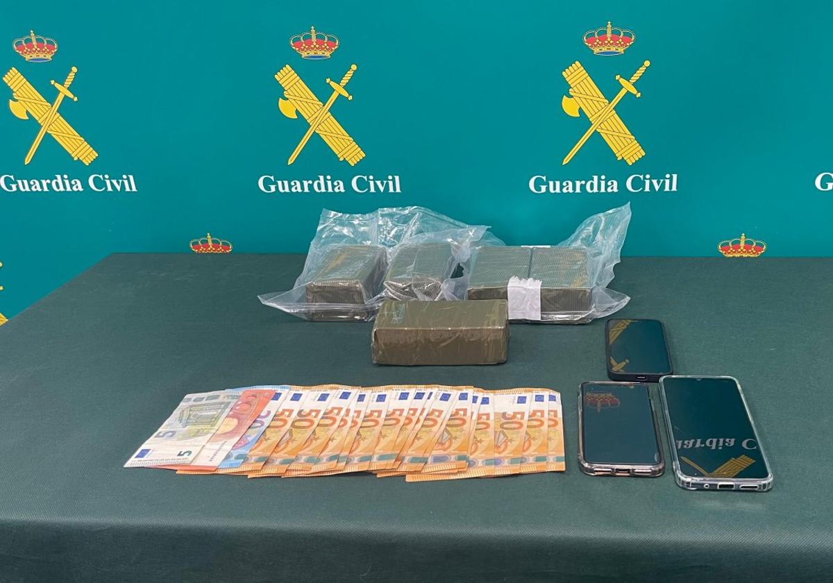 Material del que se incautó la Guardia Civil.