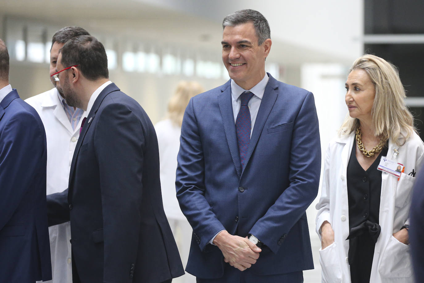 Pedro Sánchez, en Asturias: así fue su visita al HUCA