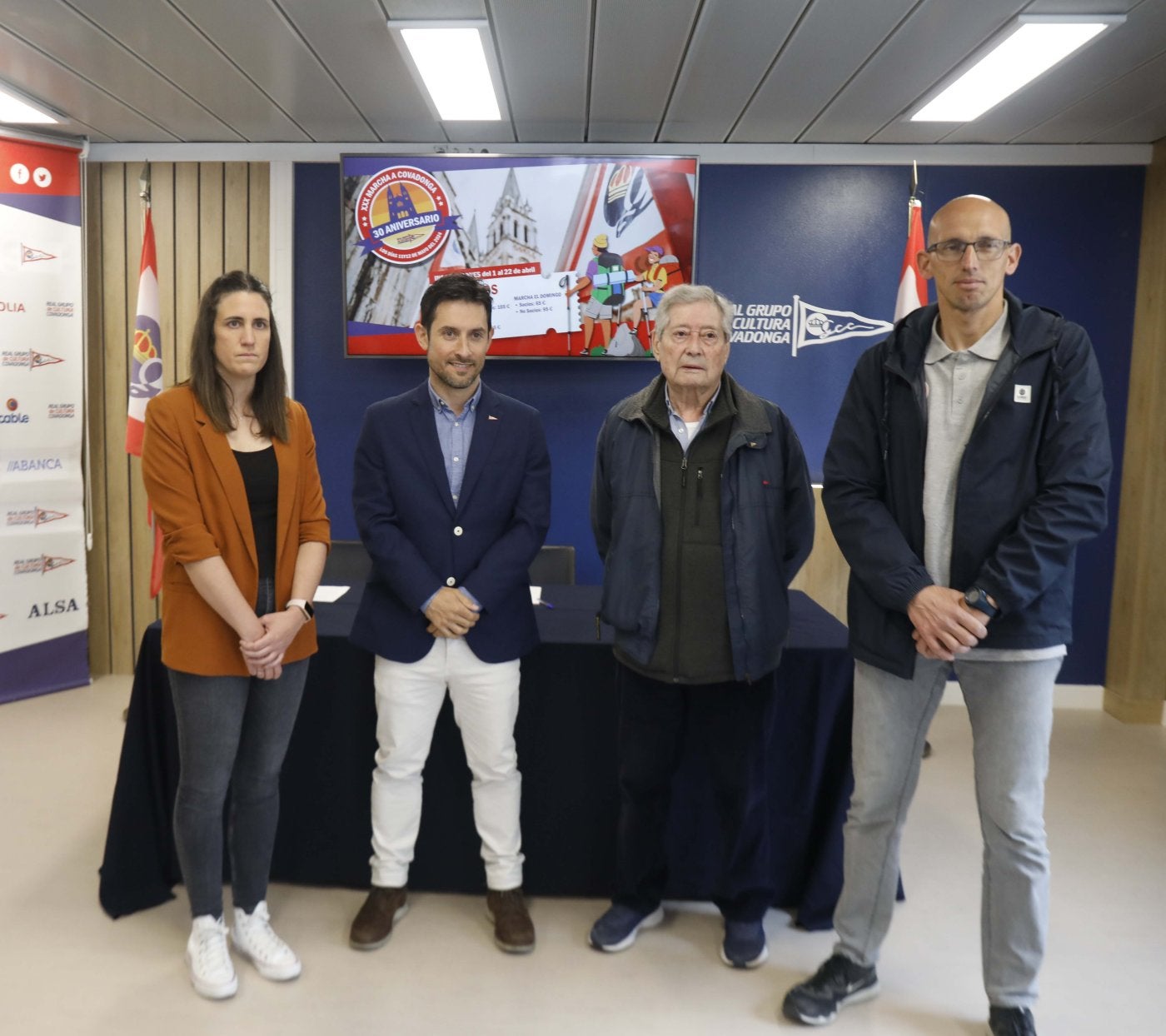 Natalia Rubio, Pedro Carrillo, Lisardo Argüelles y Honorio Castaño.