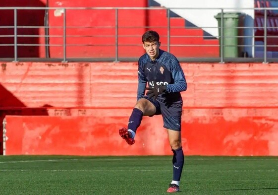 Nacho Martín, en un entrenamiento.