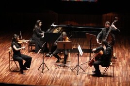 Concierto del Quinteto Sander, en la Casa de la Cultura.