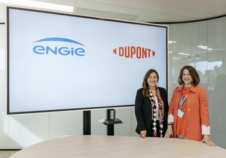 Janis Rey, respondable en Engie Solutions España, y Ángela Santianes, presidenta de DuPont en España y Portugal.
