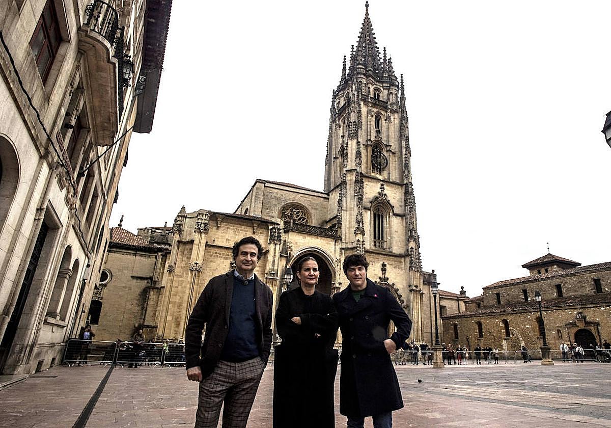 El jurado de 'Masterchef', durante el rodaje en Oviedo de la edición que se está emitiendo actualmente.