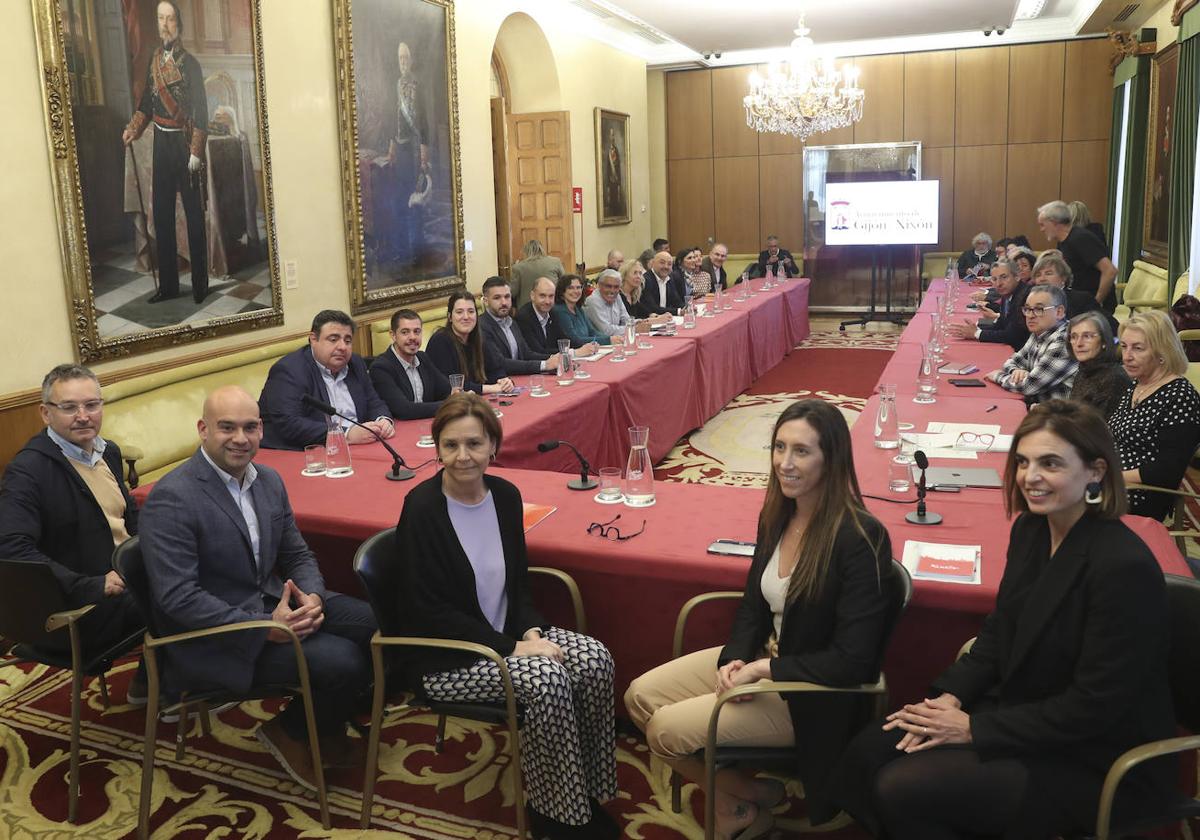 Reunión del Consejo Social esta mañana.