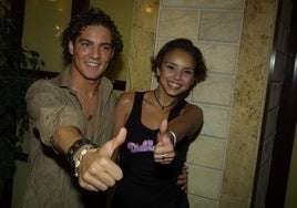 David Bisbal y Chenoa en Gijón en 2002.