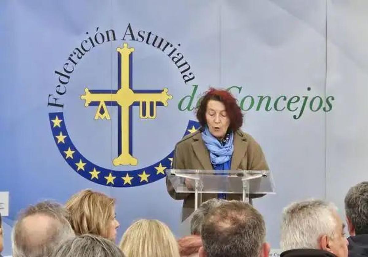 La presidenta de la Federación Asturiana de Consejos, Cecelia Pérez.