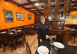 Arancha Burgueño, en el comedor de La Escollera.