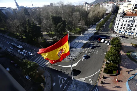 La plaza de la Escandalera y el paseo de los Álamos, donde se proyecta la gran plaza de Oviedo.