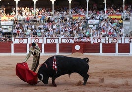 Alejandro Talavante el pasado verano en la Feria Taurina de Begoña, en Gijón