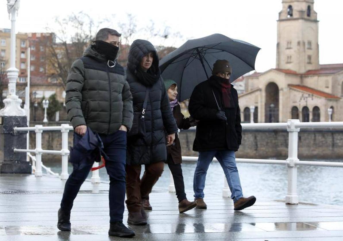 Temporal de frío en Asturias.