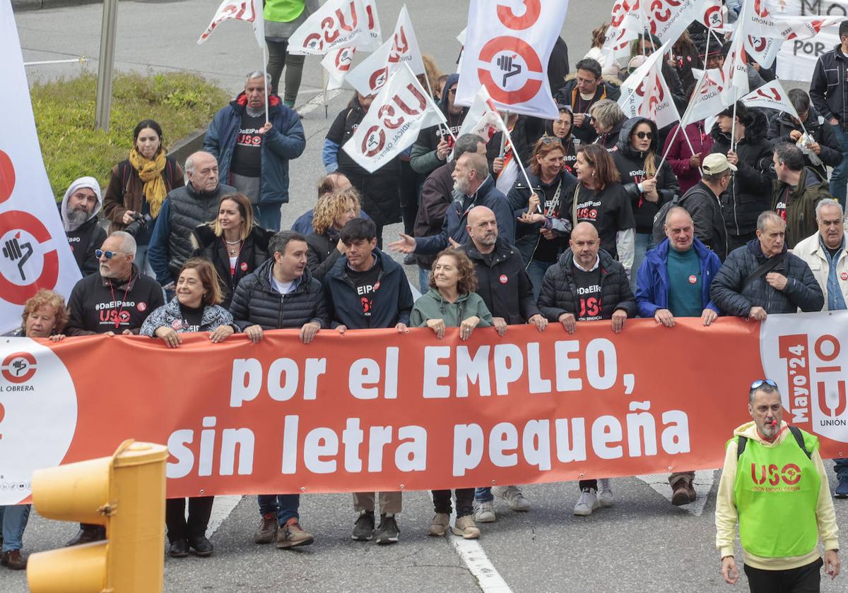 Los lemas que se escucharon en Asturias este Primero de Mayo