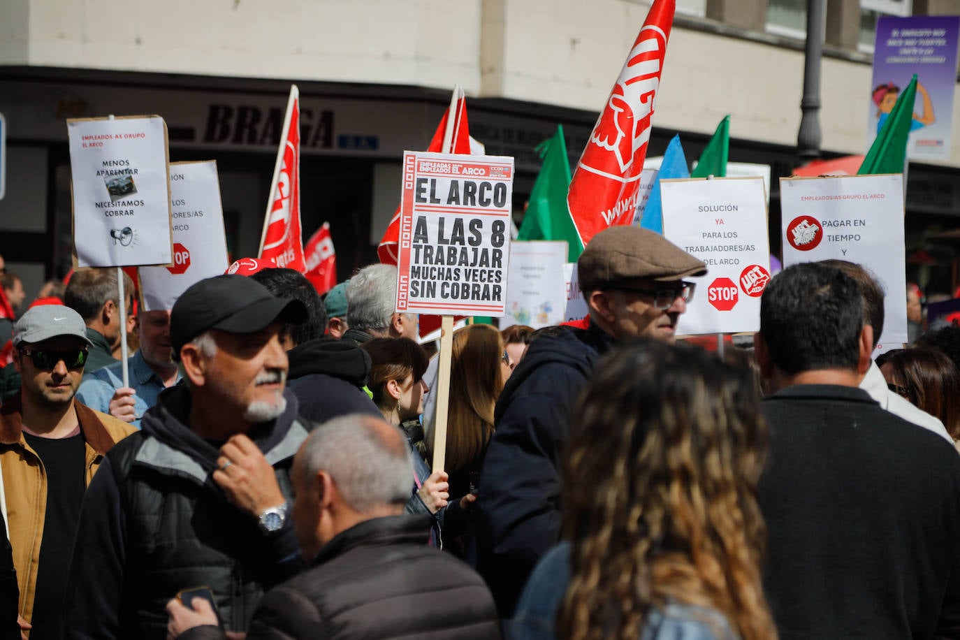 Los sindicatos asturianos, a la calle en Langreo para «reivindicar lo que es justo»