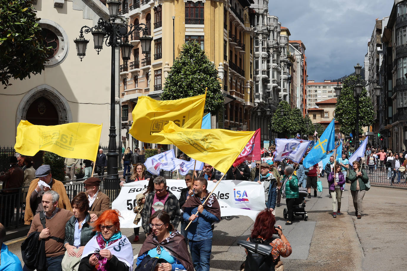 Las imágenes que deja la manifestación en Oviedo por la oficialidad del asturiano