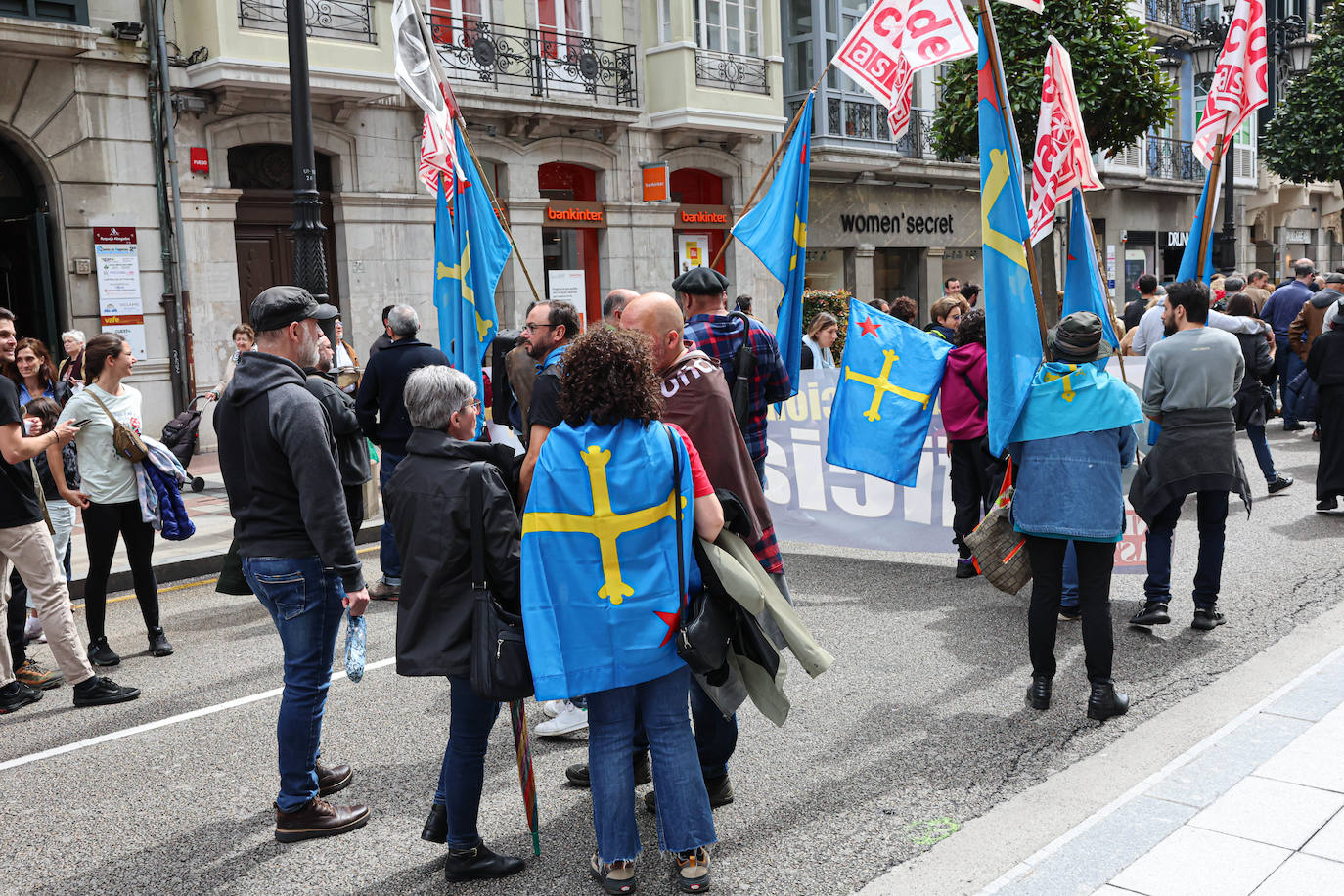 Las imágenes que deja la manifestación en Oviedo por la oficialidad del asturiano