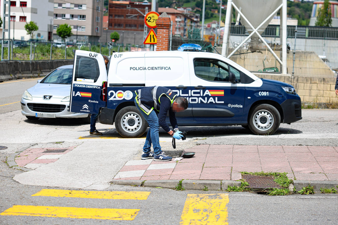 Un herido de bala tras un tiroteo en Langreo