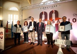 Alfredo Canteli en la inauguración de LibrOviedo.