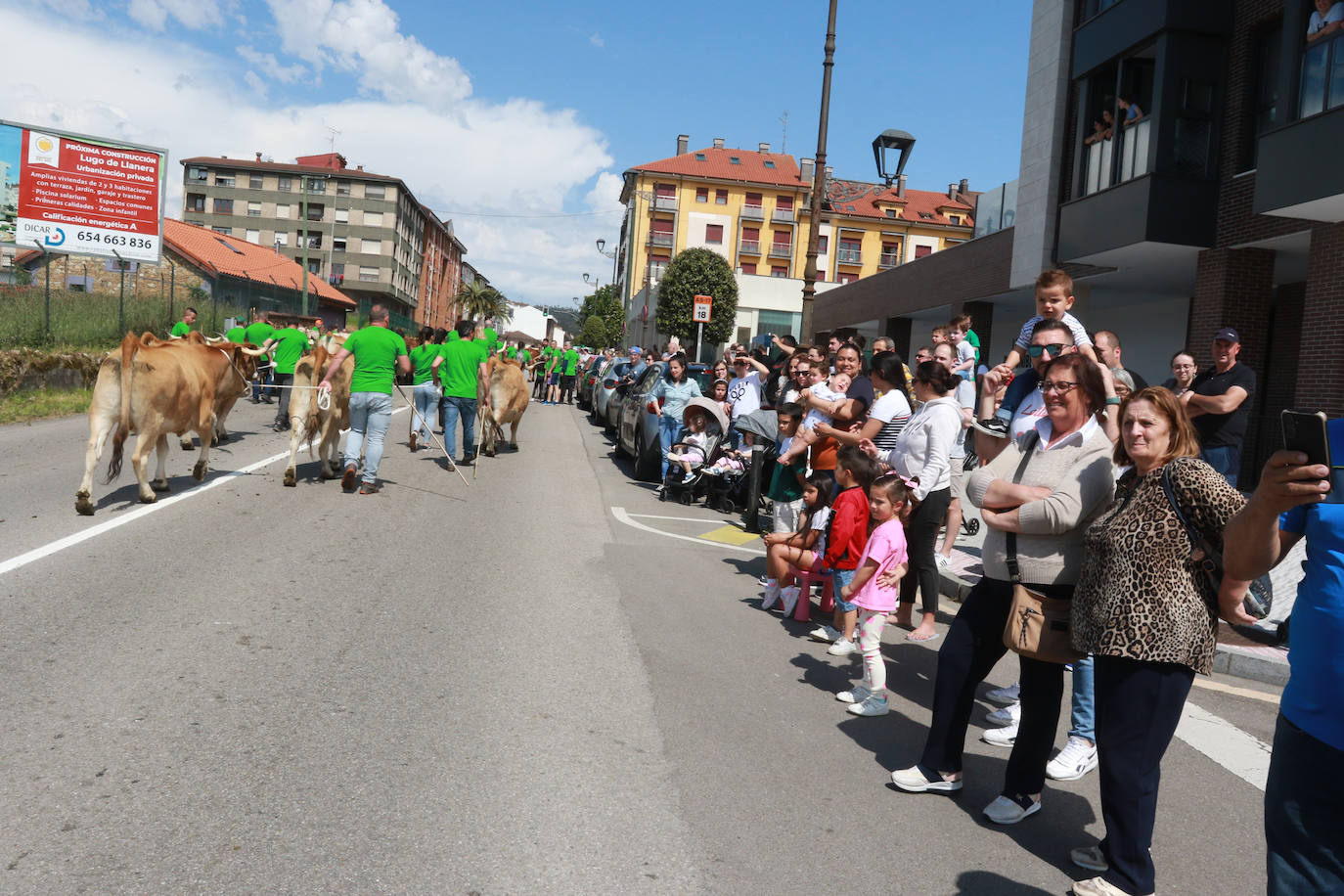 Llenazo en Llanera por la Feria del Ganado