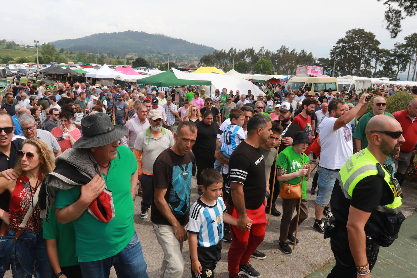 Llenazo en Llanera por la Feria del Ganado