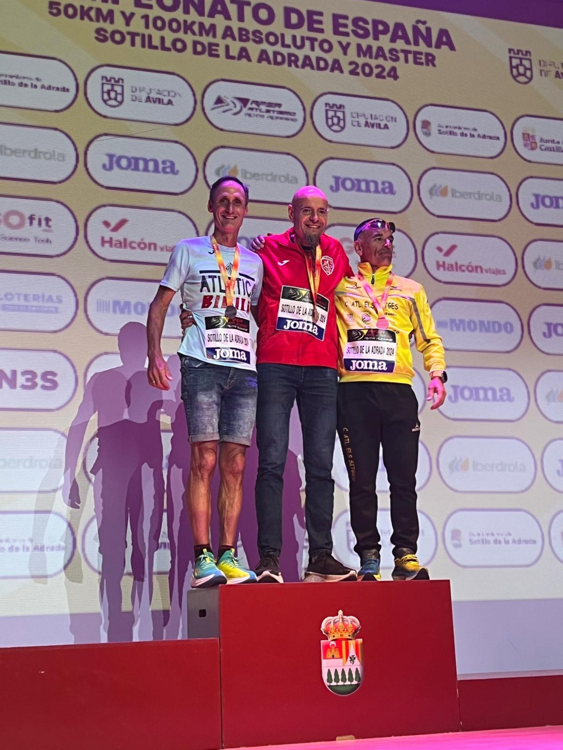 De las Heras, en el podio.