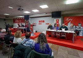 Asamblea del PSOE de Gijón el pasado mes de enero.