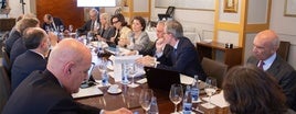 La reunión del Patronato de la Fundación Princesa de Asturias de ayer en Oviedo.