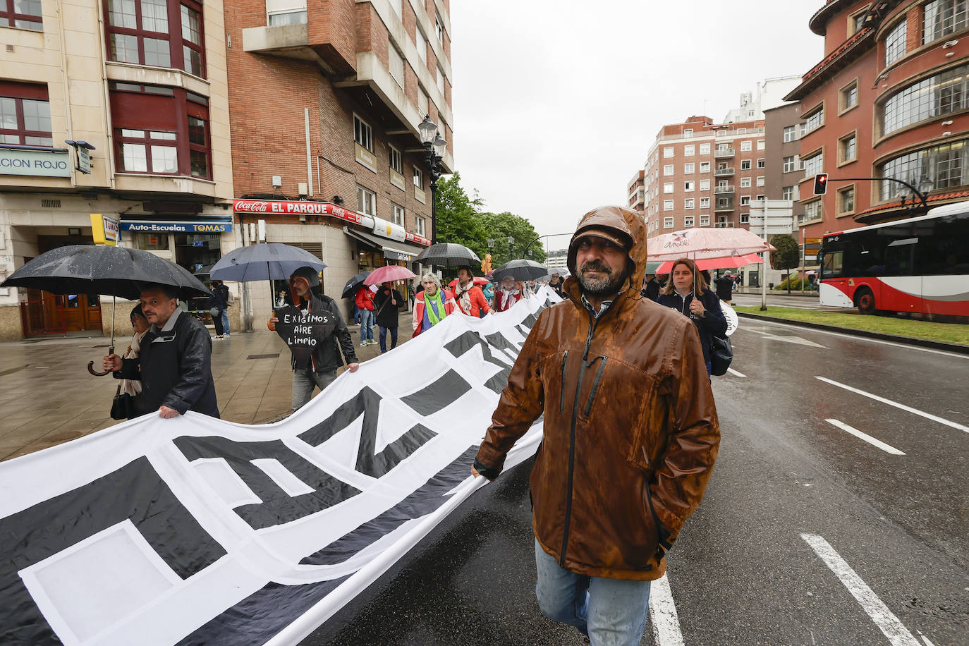 Gijón, contra la contaminación: «No aguantamos más mentiras ni promesas incumplidas»